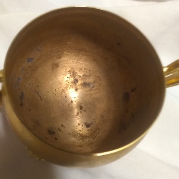 Vintage 24kt gold plated creamer